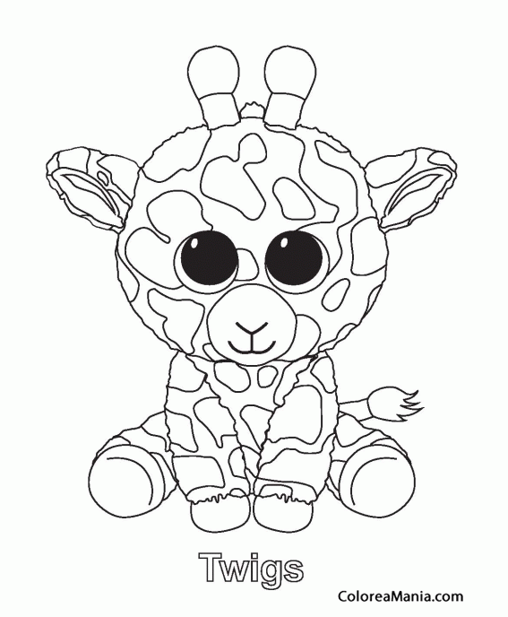 Dibujo De Jirafa Bebe Jugando Con Cubos Para Colorear Dibujos