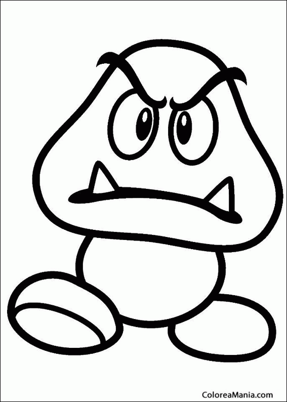 Colorear Goomba