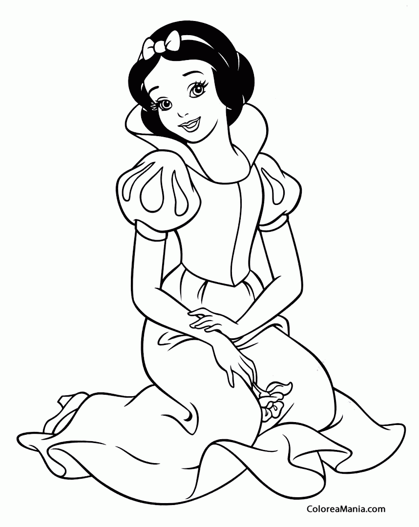 Colorear Blancanieves 3