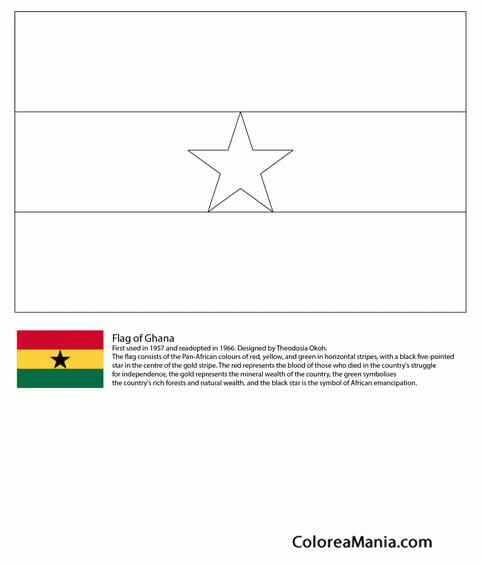 Colorear Ghana