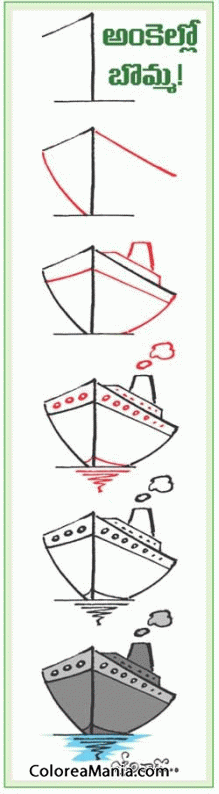 Colorear Cmo dibujar un barco