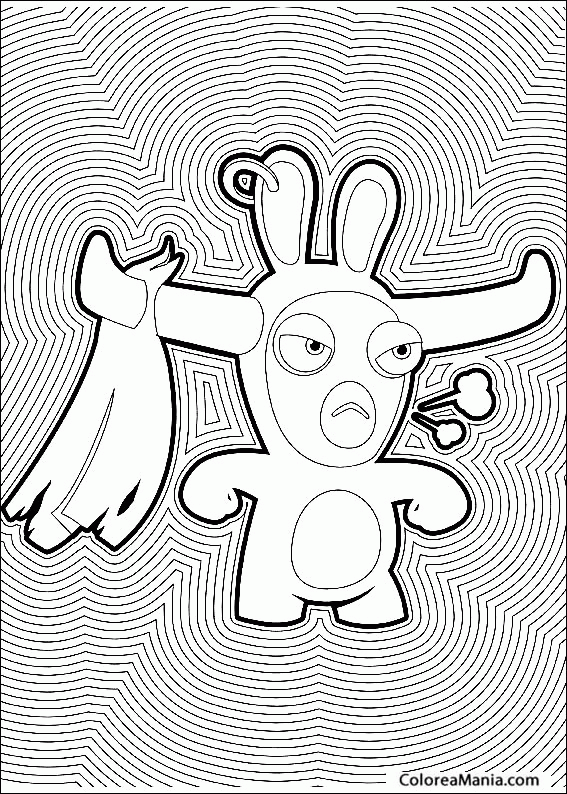 Colorear Rabbids Toro