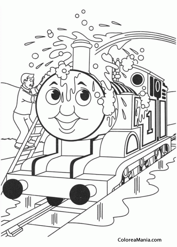 Colorear Lavando a Thomas