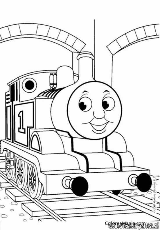 Colorear Thomas y sus amigos 3