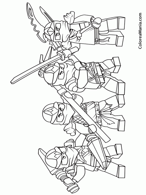 dibujos para colorear de lego ninjago