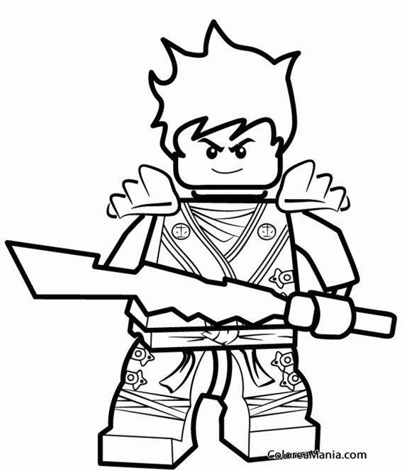 imagenes de lego ninjago para colorear