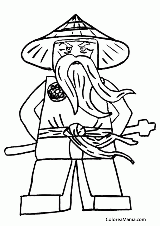 Colorear Sensei Wu