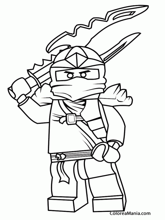 dibujos para colorear de lego ninjago