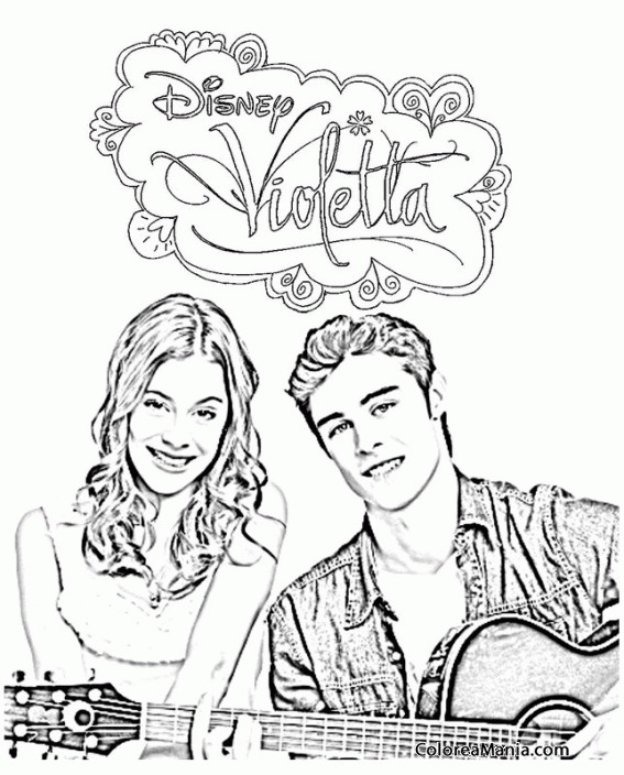 Colorear Violetta 6