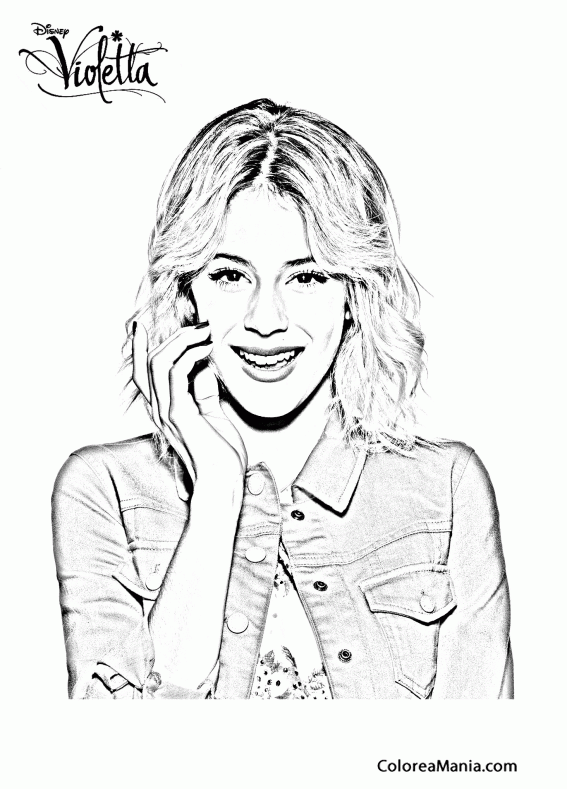 Colorear Violetta 7