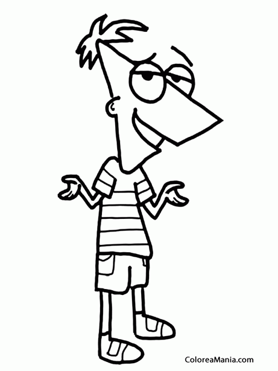 Colorear Phineas Flynn