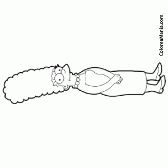 Colorear Marge Simpson