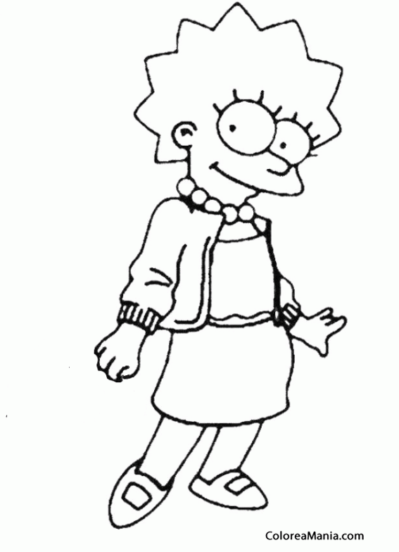 Featured image of post Lisa Simpson Para Colorear Encontrar n una gran variedad de im genes de bart lisa homer homero maggie marge el abuelo abraham willie ralph milhouse entre otros muchos m s personajes