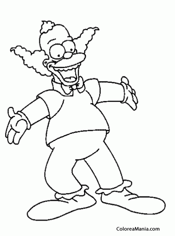 Colorear Krusty el sonriente