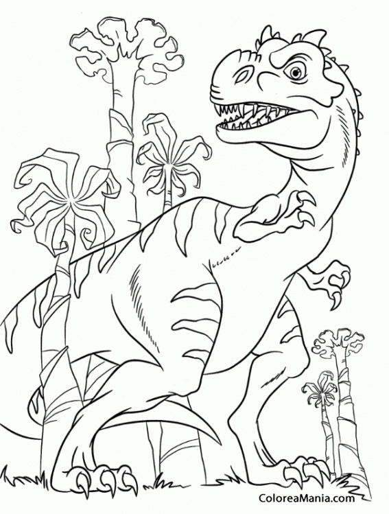 Colorear Mam Tiranosaurio Rex