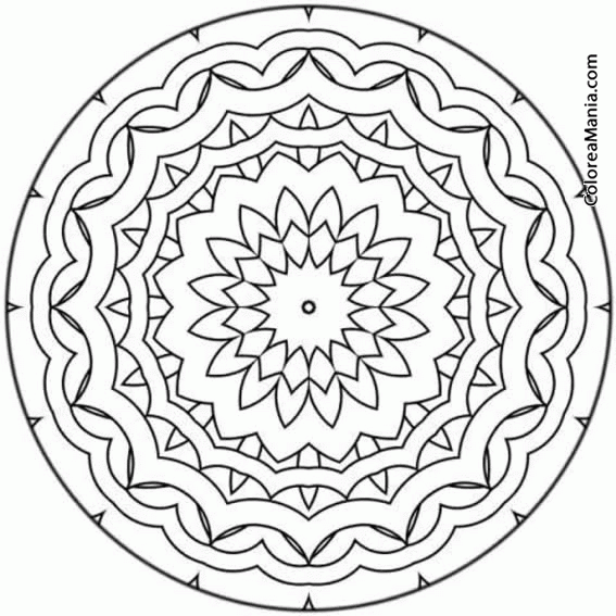 Colorear Mandala 2