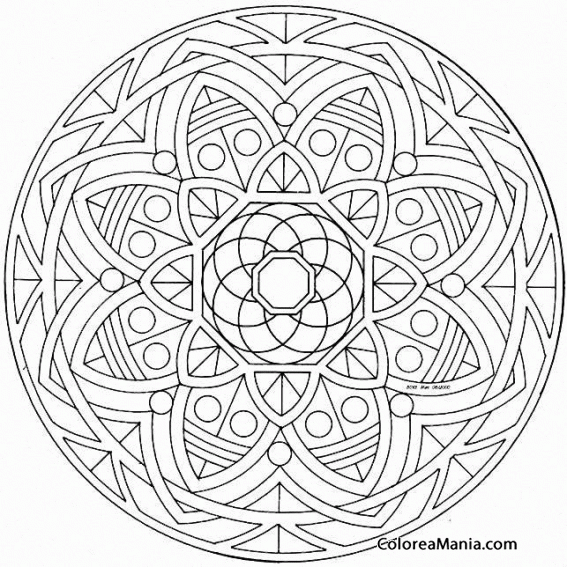 Colorear Mandala 5