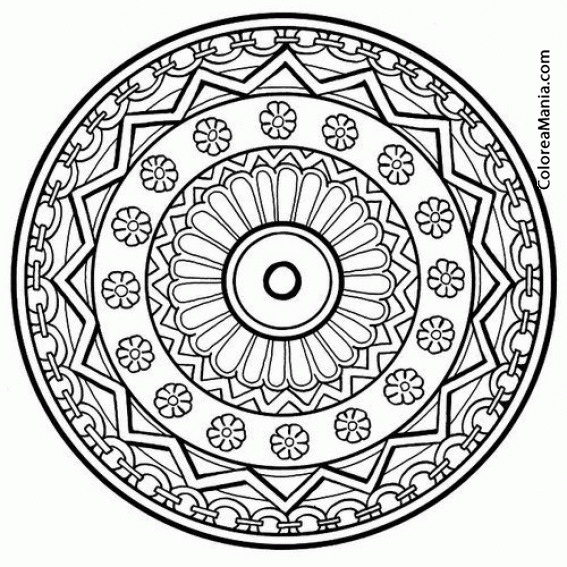 Colorear Mandala para la gratitud 2