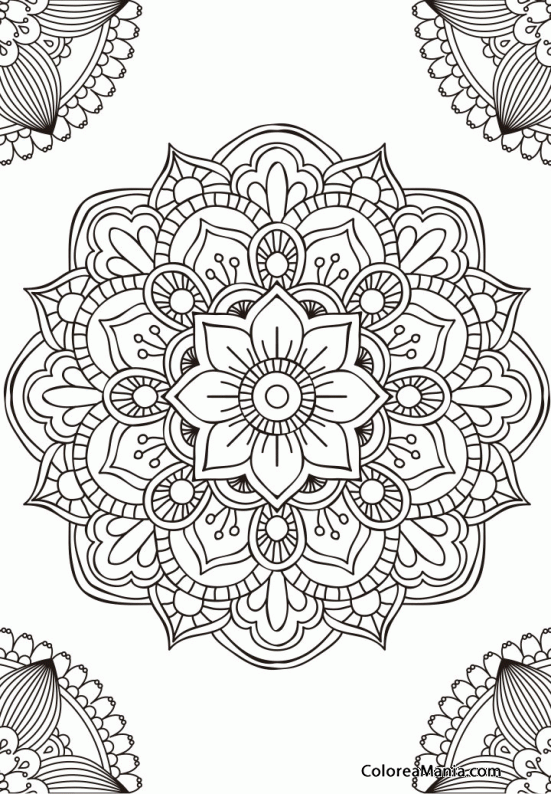 Colorear Mandala para el bienestar