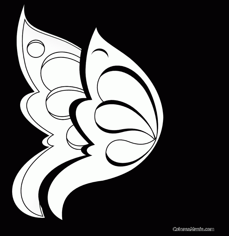 Colorear Mariposa 2