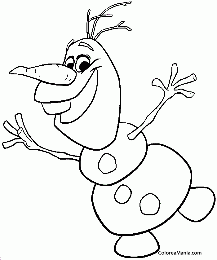 Colorear Olaf