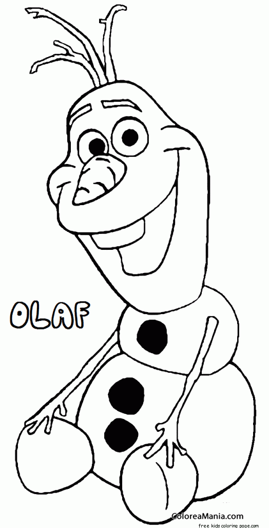 Colorear Olaf 2
