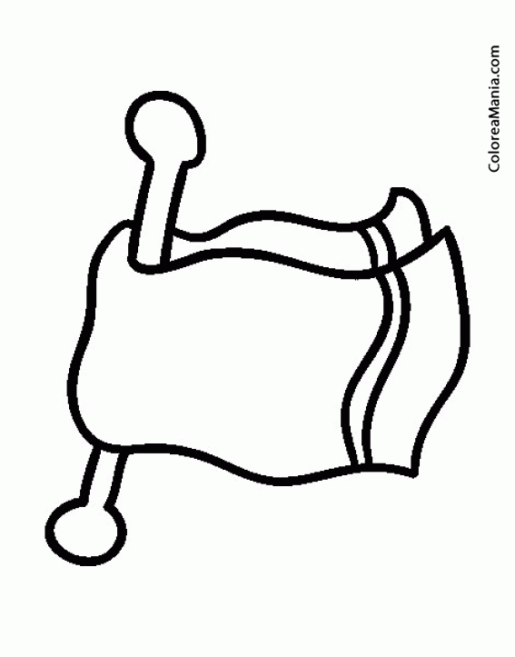 Colorear Toalla (El baño), dibujo para colorear gratis Colorear Toalla (El baño), dibujo para colorear gratis
