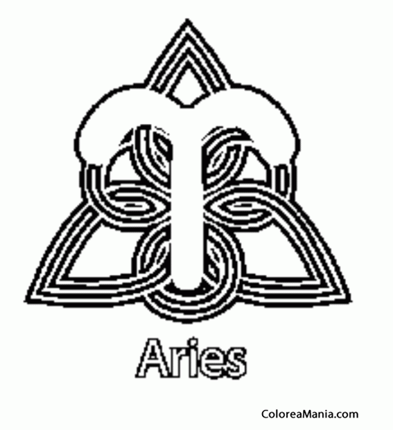 Colorear Aries. Blier. Ariete  17