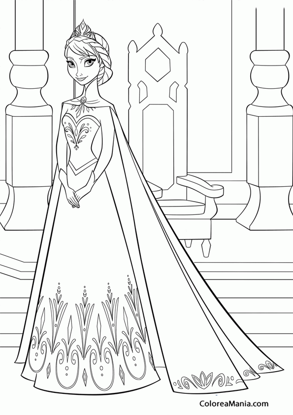 Colorear Elsa 2