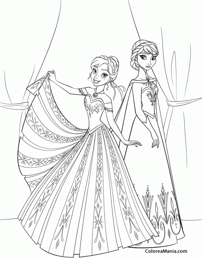 25+ Mejor Buscando Dibujos Para Colorear De Elsa Y Anna De Frozen