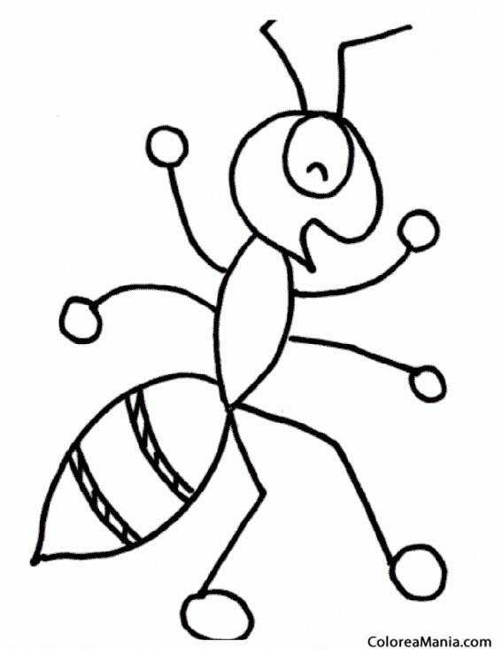 Colorear Hormiga bailando