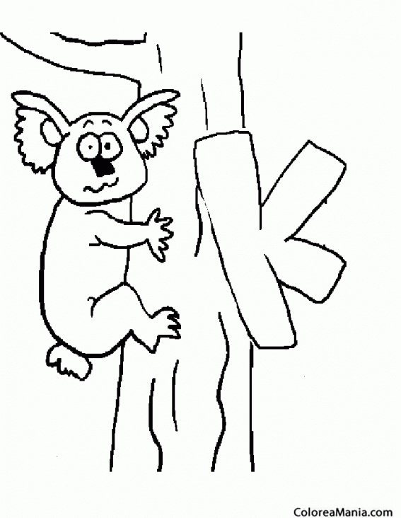 Colorear Koala con K