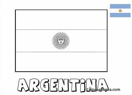 Colorear Argentina. Argentine