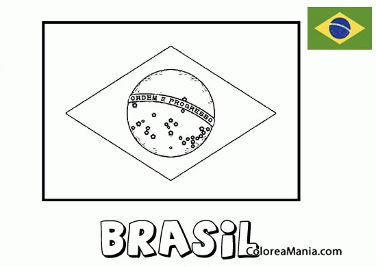 Colorear Brasil. Brazil