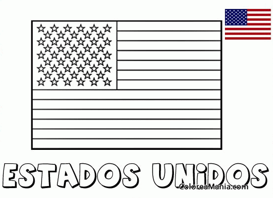 Colorear Estados Unidos 2