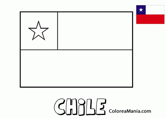 Colorear Repblica de Chile