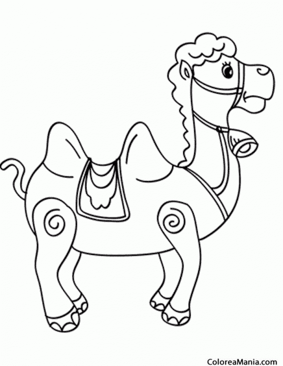 Colorear Camello con cascabel