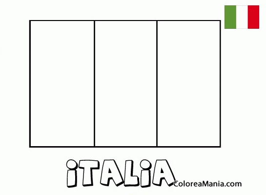 Colorear Italia. Italy. Italiie