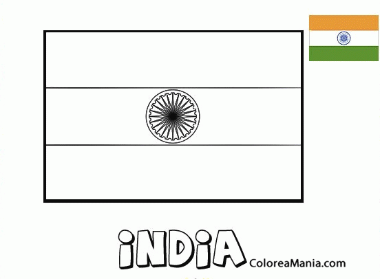 Colorear India  