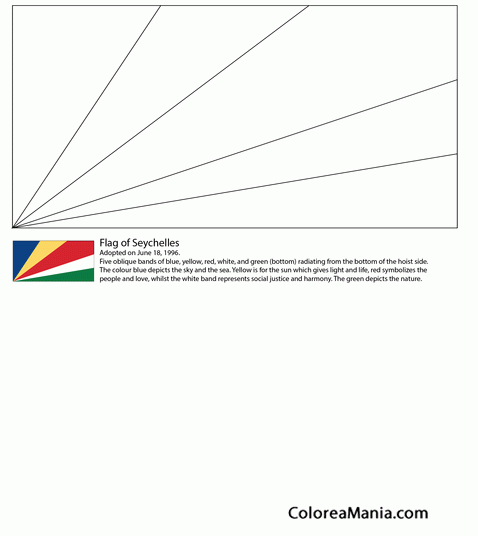 Colorear Repblica de las Seychelles