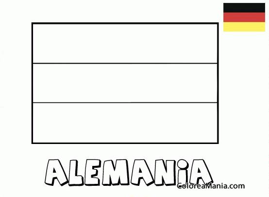 Colorear Alemania. Germany. Deutschland