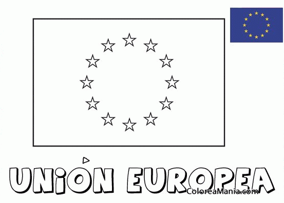 Colorear Unin Europea