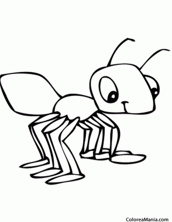 Colorear Hormiga seis patas. Formiga