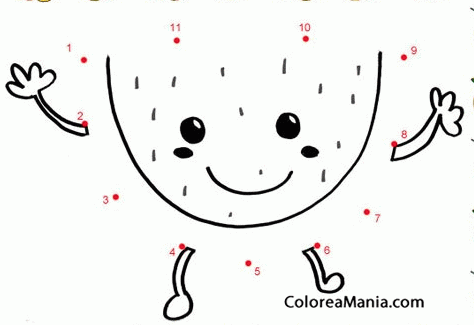 Colorear Sanda sonriente