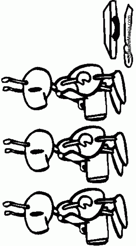 Colorear Hormigas con maletas