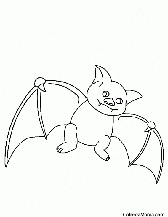 Colorear Murciélago cara cerdito (Animales del Bosque), dibujo para colorear gratis Colorear Murciélago cara cerdito (Animales del Bosque), dibujo para colorear gratis