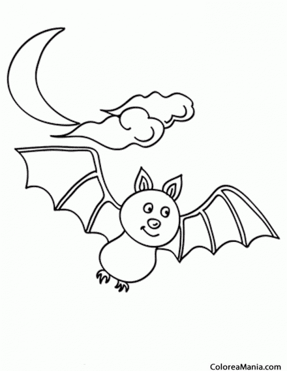 Colorear Murciélago con cara de cerdito (Animales del Bosque), dibujo para colorear gratis Colorear Murciélago con cara de cerdito (Animales del Bosque), dibujo para colorear gratis