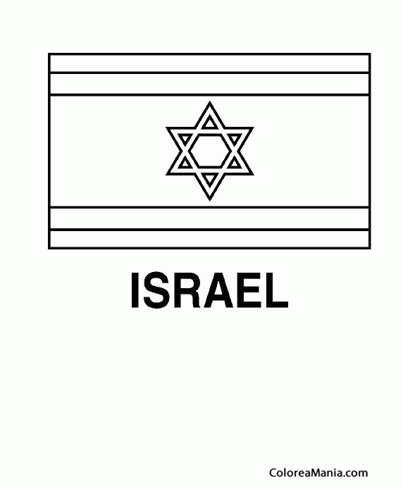 Colorear Israel. Yisrael