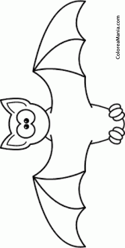 Colorear Murciélago de ojos juntos (Animales del Bosque), dibujo para colorear gratis Colorear Murciélago de ojos juntos (Animales del Bosque), dibujo para colorear gratis