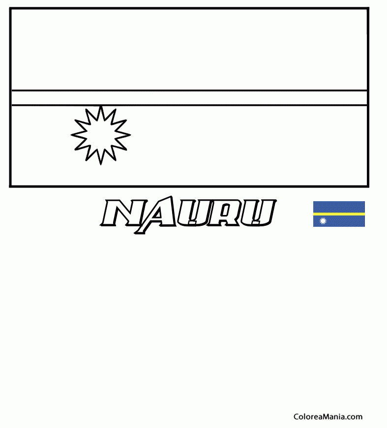 Colorear Nauru